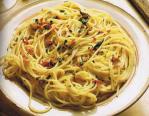 Spaghetti con aglio e pepe (Пикантные спагетти)